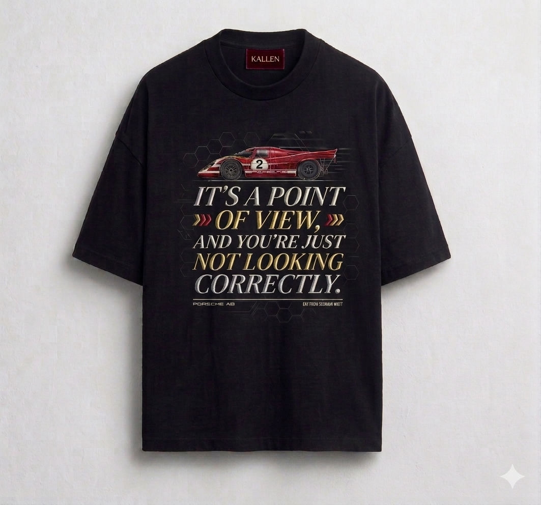 Porsche AB Embroidered Oversize T-shirts