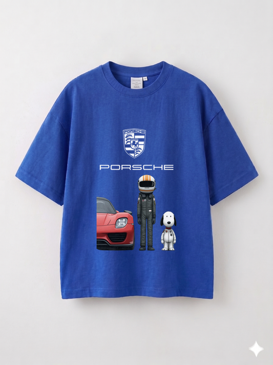 Porsche Racing Printed Oversize T-shirts